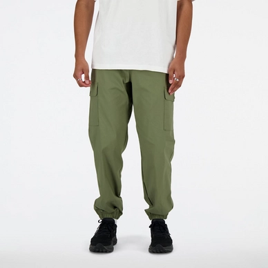 Hose New Balance Twill Cargo Jogger Herren Dark Olive