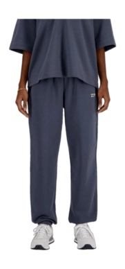 Trainingsbroek New Balance Women Linear Heritage Brushed Back Fleece Sweatpant Graphite