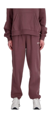 Trainingsbroek New Balance Women Linear Heritage Brushed Back Fleece Sweatpant Licorice