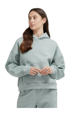 Pull à Capuche New Balance Femme Linear Heritage Brushed Back Fleece Hoodie Juniper