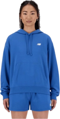 Hoodie New Balance Women Sport Essentials French Terry Hoodie Blue Agate