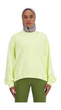 Trui New Balance Women Athletics French Terry Crew Limelight