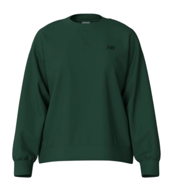 Trui New Balance Women Athletics French Terry Crew Nightwatch Green