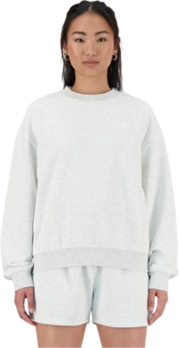 Pullover New Balance Sport Essentials French Terry Crew Damen Ash Heather