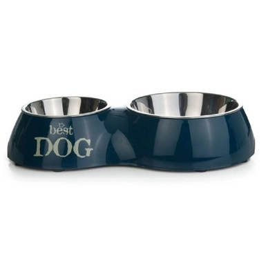 Voer En Drinkbak Beeztees Best Dog Melamine Blauw