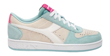 Diadora Women Magic Basket Low Suede WN Whisper White Surf Spray 24