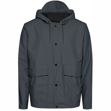 Jas Rains Unisex Short Hooded Coat Slate
