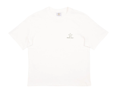 T-Shirt Bram's Fruit Homme Lemon Outline Logo White