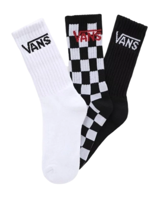 Socks Vans Kids Classic Crew Black Checkerboard (3 pack)