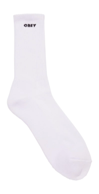 Sock Obey Men Bold White