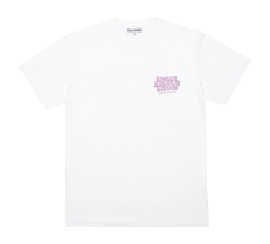 T-Shirt Bisous Homme Graisse SS White