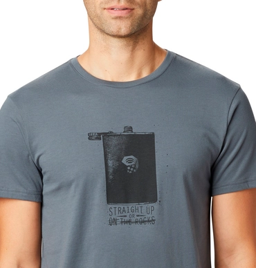 T-Shirt Mountain Hardwear Men Straight Up SS Graphite