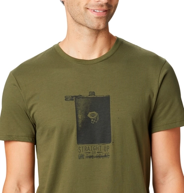 T-Shirt Mountain Hardwear Men Straight Up SS Dark Army