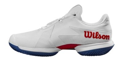 Tennisschoen Wilson Women Kaos Swift 1.5 Clay White Deja Vu Blue Wilson Red
