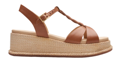 Sandales à Talon Clarks Femme Kimmei Twist Tan Leather