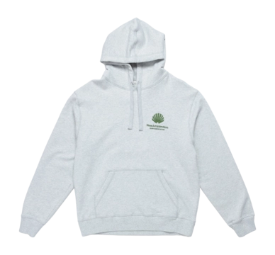 Hoodie New Amsterdam Surf Association Logo Ash