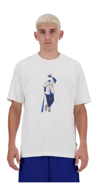 T-Shirt New Balance Athletics Baseball Herren Sea Salt