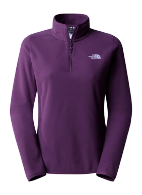 Trui The North Face Women 100 Glacier 1/4 Zip Black Currant Purple