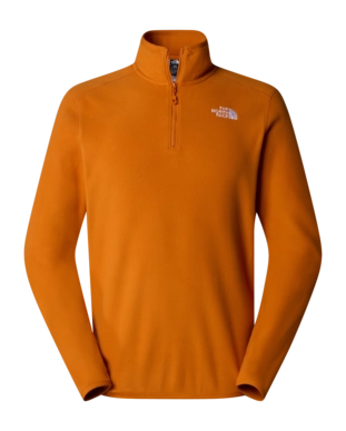 Pull The North Face Homme 100 Glacier 1/4 Zip Desert Rust