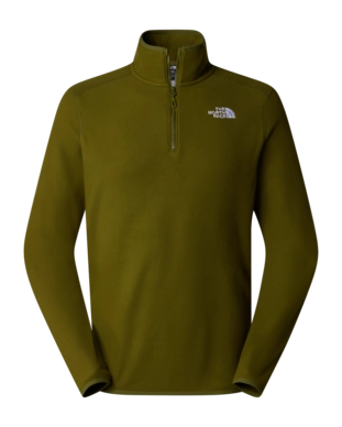 Pull The North Face Homme 100 Glacier 1/4 Zip Forest Olive
