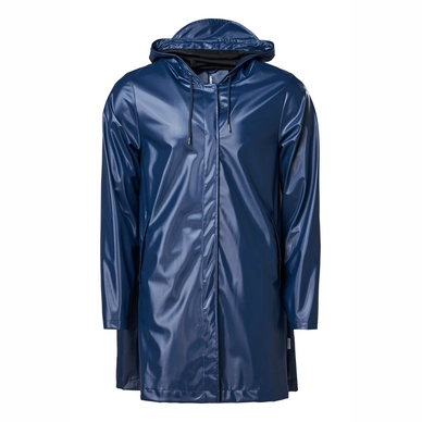 Regenmantel RAINS A-line Jacket Shiny Blue Damen