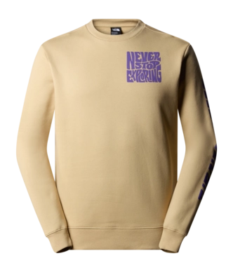 Trui The North Face Men Mountain Play Crew Khaki Stone