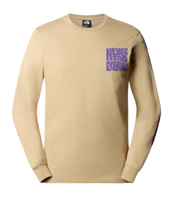 Longsleeve The North Face Men Mountain Play L/S Tee Khaki Stone