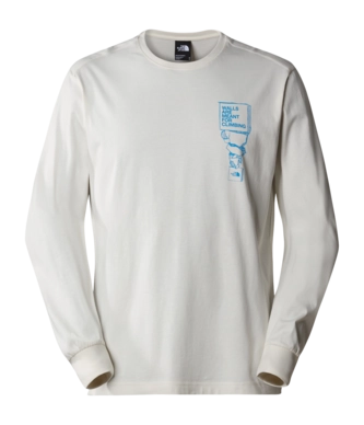Langarmshirt The North Face Outdoor Graphic L/S Herren White Dune