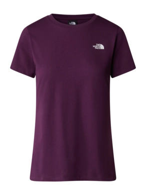 T-Shirt The North Face Women's S/S Simple Dome Tee Black Currant Purple