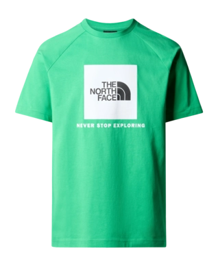 T-Shirt The North Face Homme S/S Raglan Redbox Tee Optic Emerald