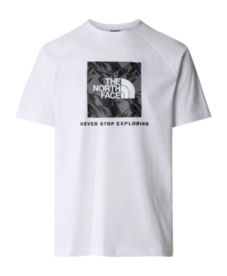 T-Shirt The North Face Men S/S Raglan Redbox Tee TNF White Smoked Pearl