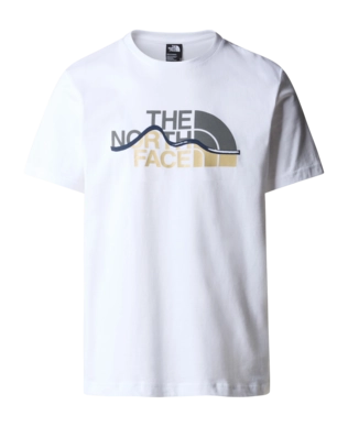 T-Shirt The North Face S/S Mountain Line Tee Herren TNF White