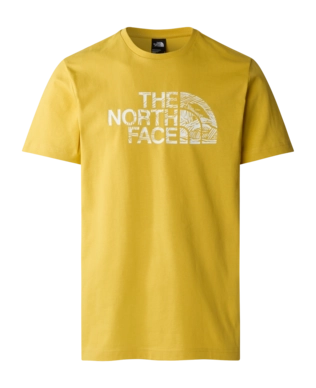 T-Shirt The North Face Men S/S Woodcut Dome Tee Yellow Silt