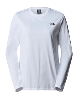 Long Sleeve T-Shirt The North Face Women L/S Simple Dome Tee TNF White