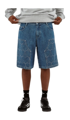 Shorts Arte Antwerp Serena Heart Herren Denim Bleach