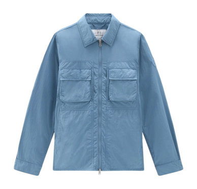 Overshirt Woolrich Crinkle Herren Pastel Indigo