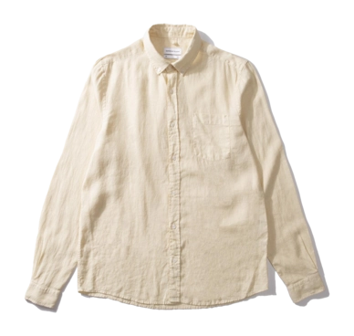 Shirt Edmmond Studios Men Linen Plain Beige '24