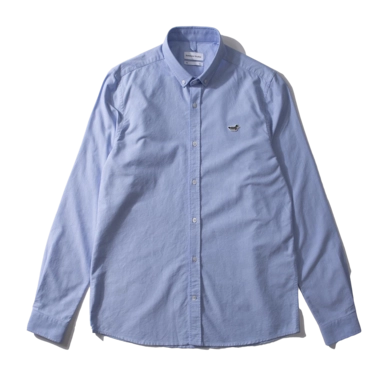 Hemd Edmmond Studios Duck Edition Herren Plain Light Blue