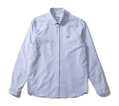 Shirt Edmmond Studios Men Striped Duck Edition Plain Light Blue '24