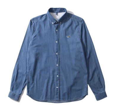 Hemd Edmmond Studios Denim Duck Edition Herren Plain Bleach