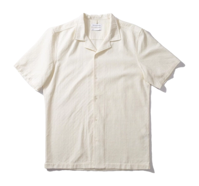 Shirt Edmmond Studios Men Artisan SS Plain Off White '24