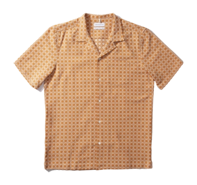 Shirt Short Sleeve Edmmond Studios Men Artisan SS Plain Orange