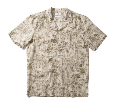 Hemd Edmmond Studios City SS Herren Plain Olive