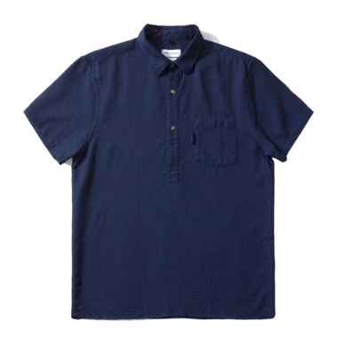 Poloshirt Edmmond Studios Waffle Herren Plain Stonewash