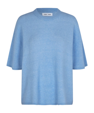 T-Shirt Samsøe Samsøe Megan T-Shirt Damen Blue Heron