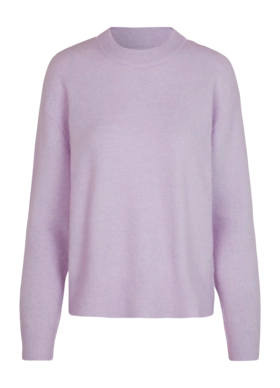 Langarmshirt Samsøe Samsøe Anour O-N Damen Lilac Snow