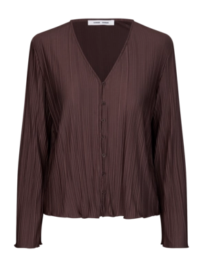 Bluse Samsøe Samsøe Sauma Blouse Damen Brown Stone