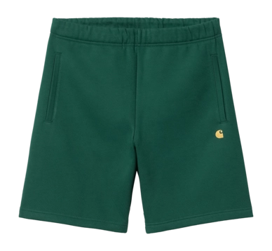 Shorts Carhartt WIP Unisexe Chase Sweat Short Chervil / Gold