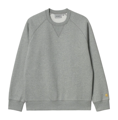 Pullover Carhartt WIP Chase Sweat Unisex Grey Heather / Gold