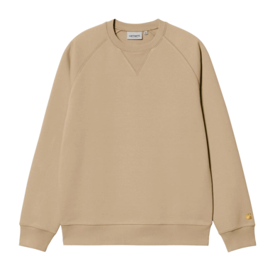 Pull Carhartt WIP Unisexe Chase Sweat Sable / Gold
